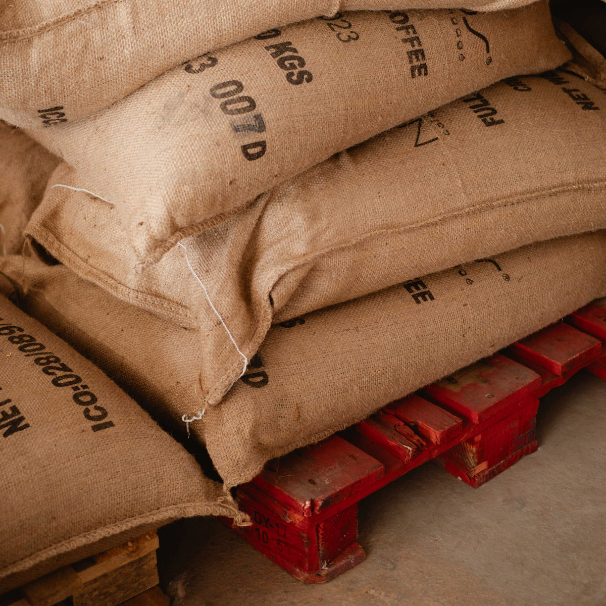 Sacs de café vert